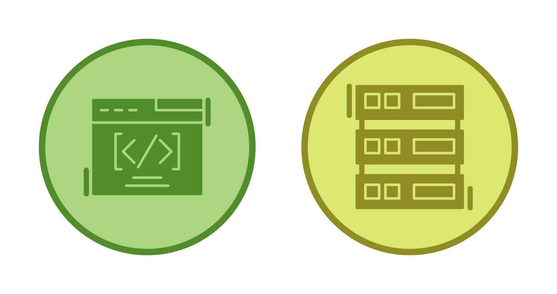 Web Coding ND Server Icon vector