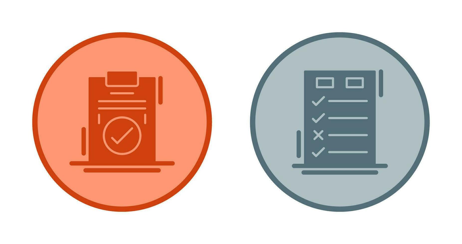 Today to Done Check List and Checkmark Icon vector