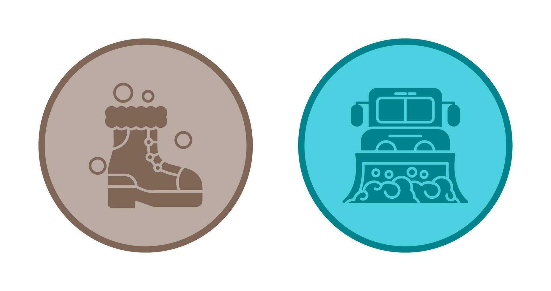 Snowshoes and Truck Icon vector