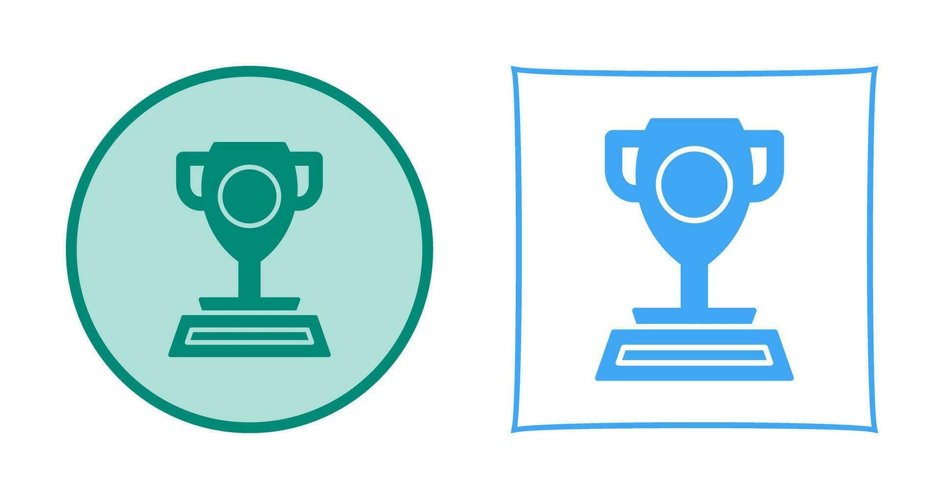 Pie Chart and Trophy Icon vector