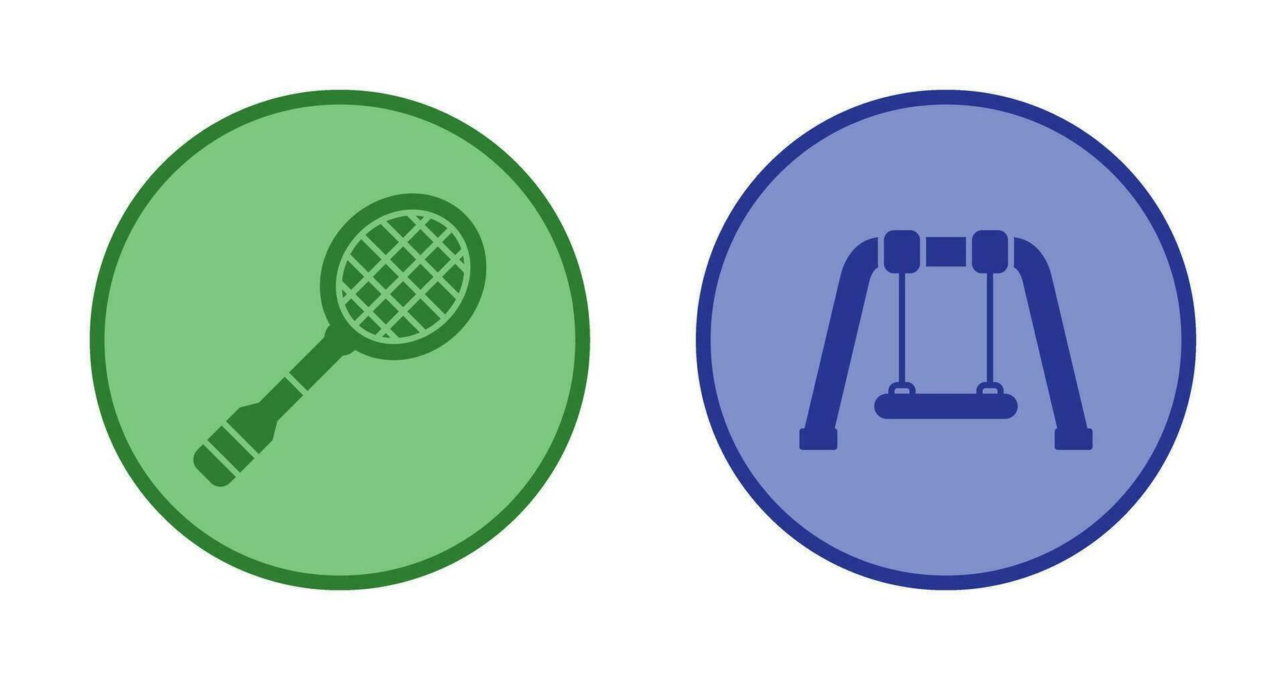 Racket and Swing Icon vector