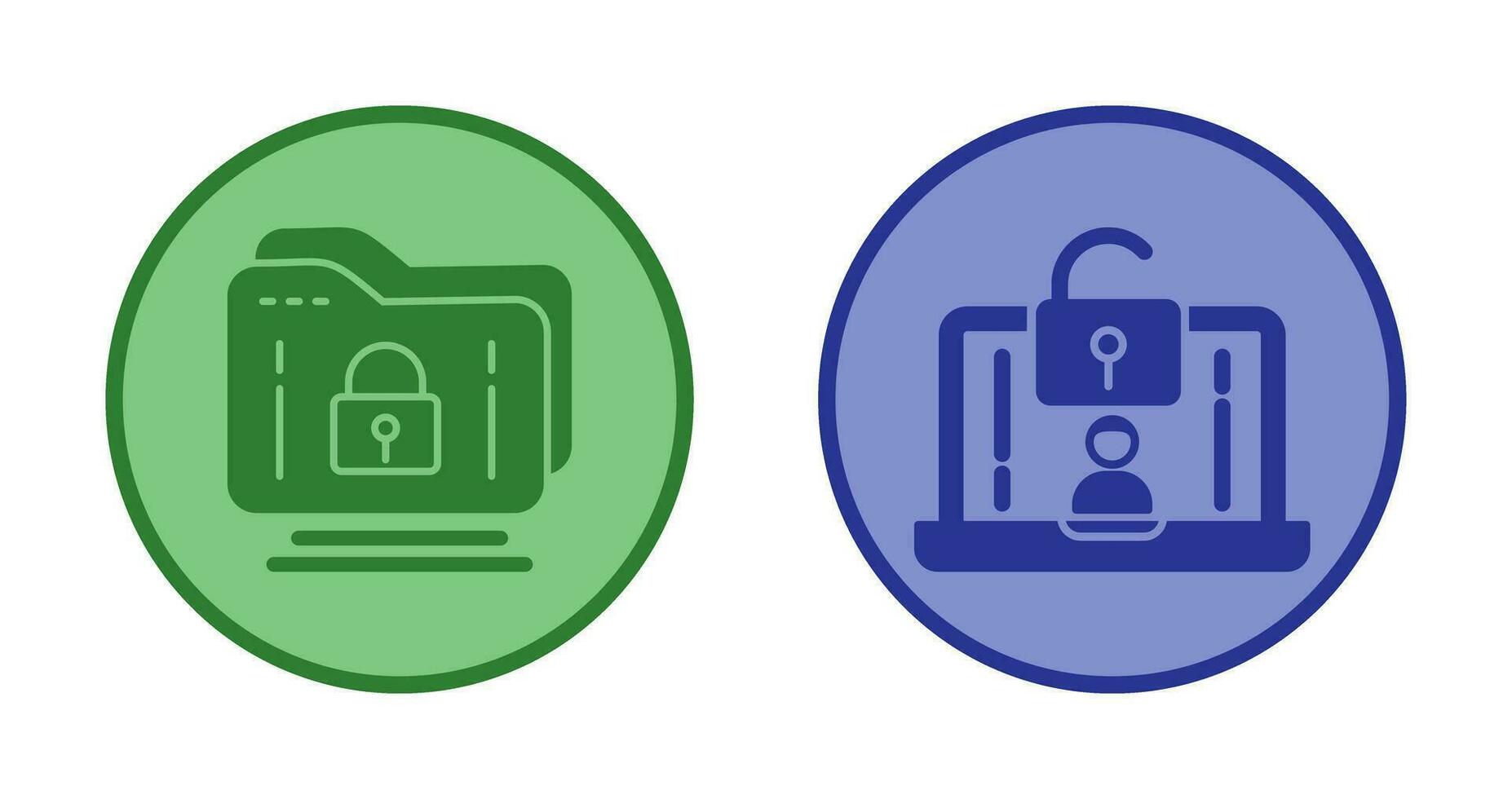 Folder and Access Icon vector