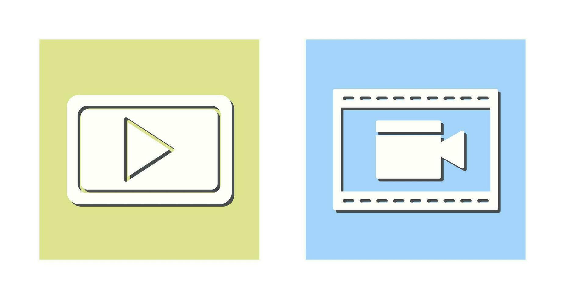 Video Communication and Video and Animation Icon vector