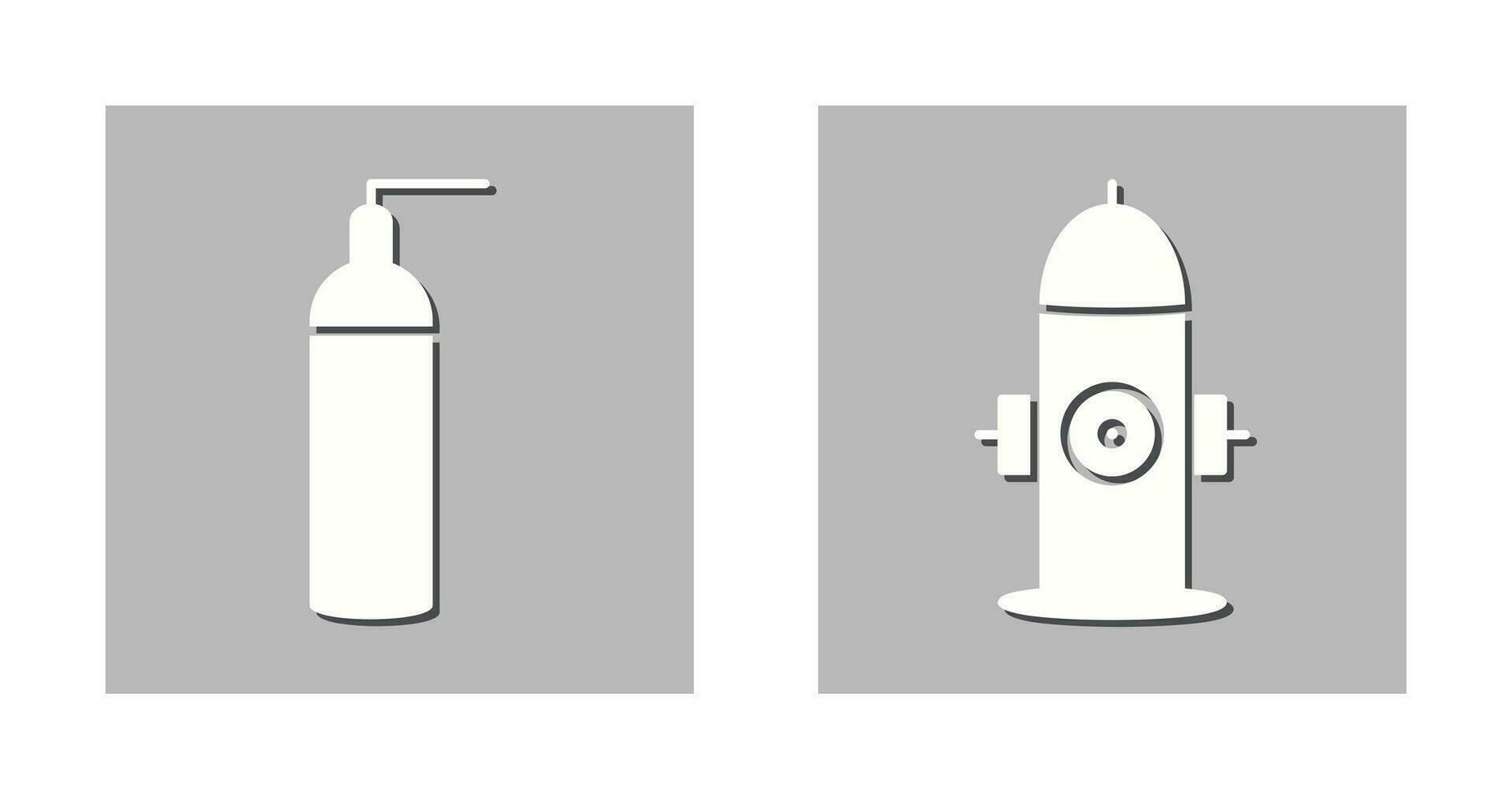 hydrant and oxygen tank  Icon vector