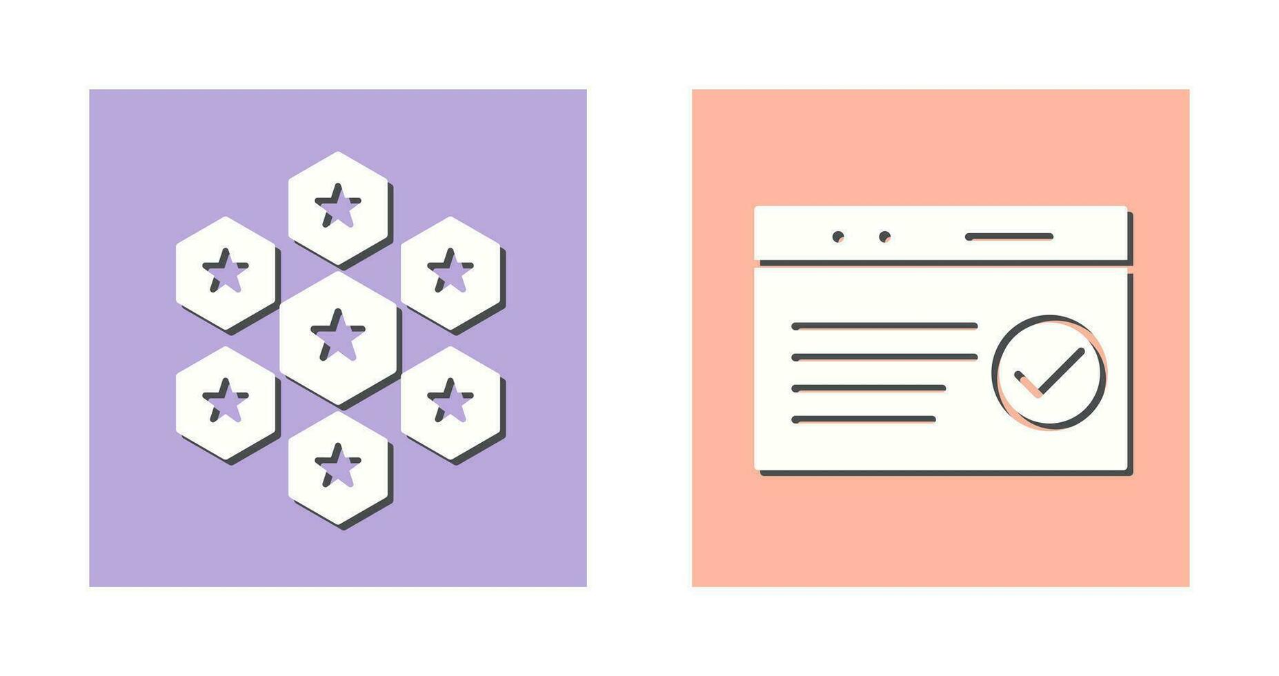 reputaion management and qc passed  Icon vector