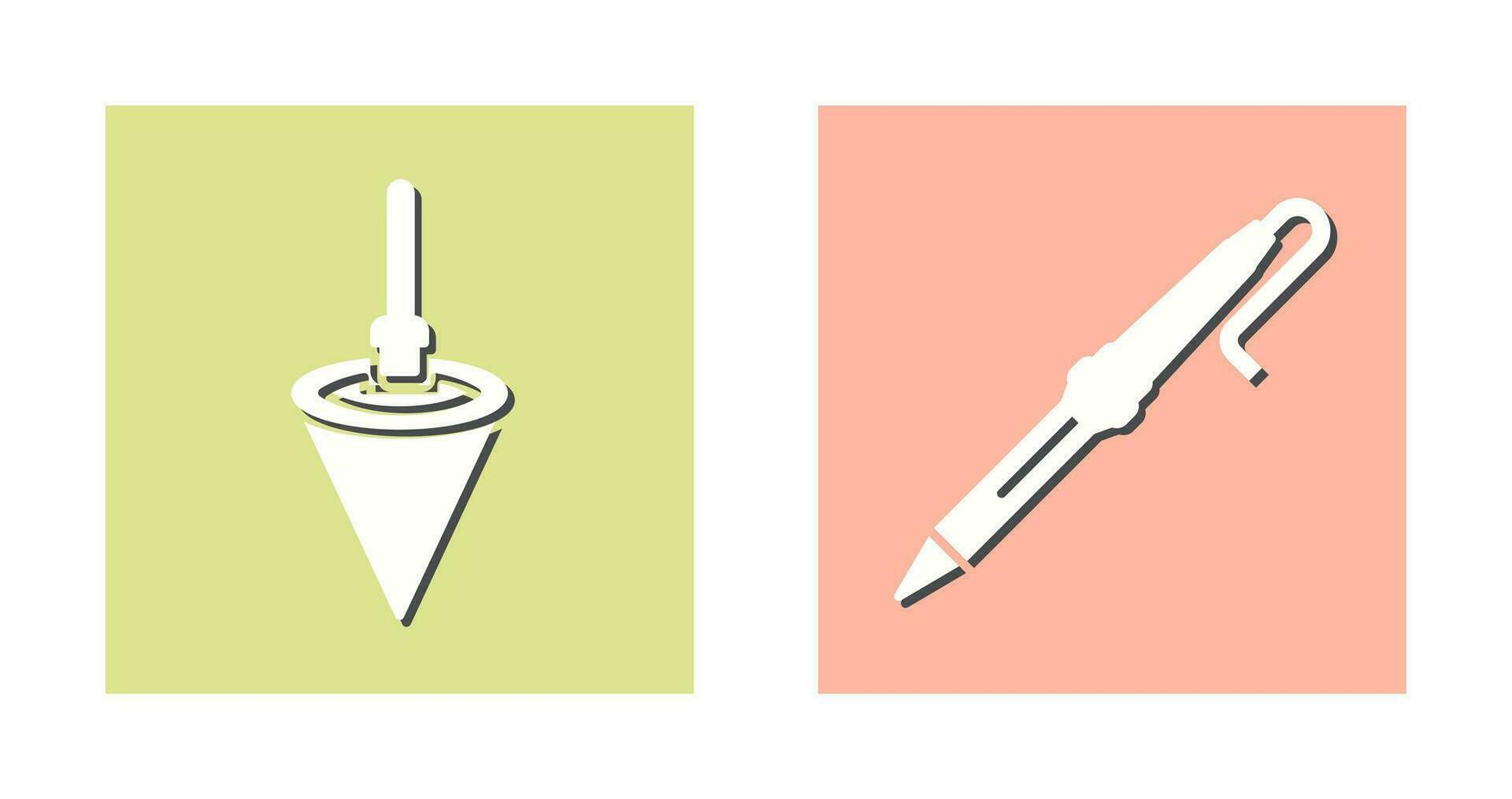 Plumb Bob and Soldering Icon vector