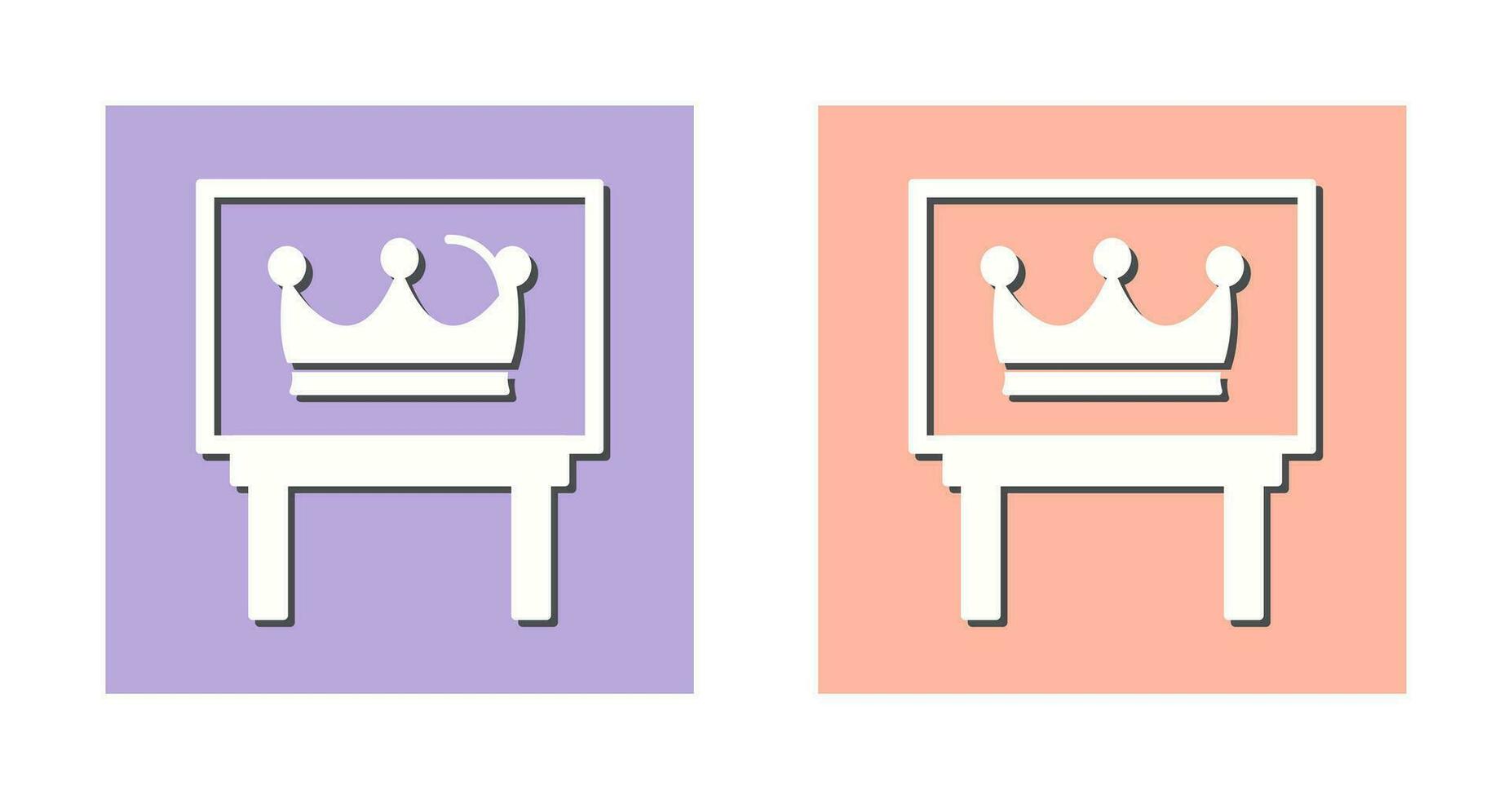 Egyptian god an d Crown Icon vector