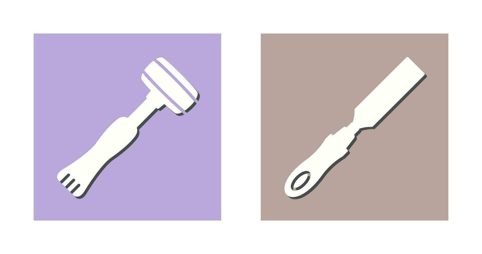 Sledgehmmer and Chisel Icon vector