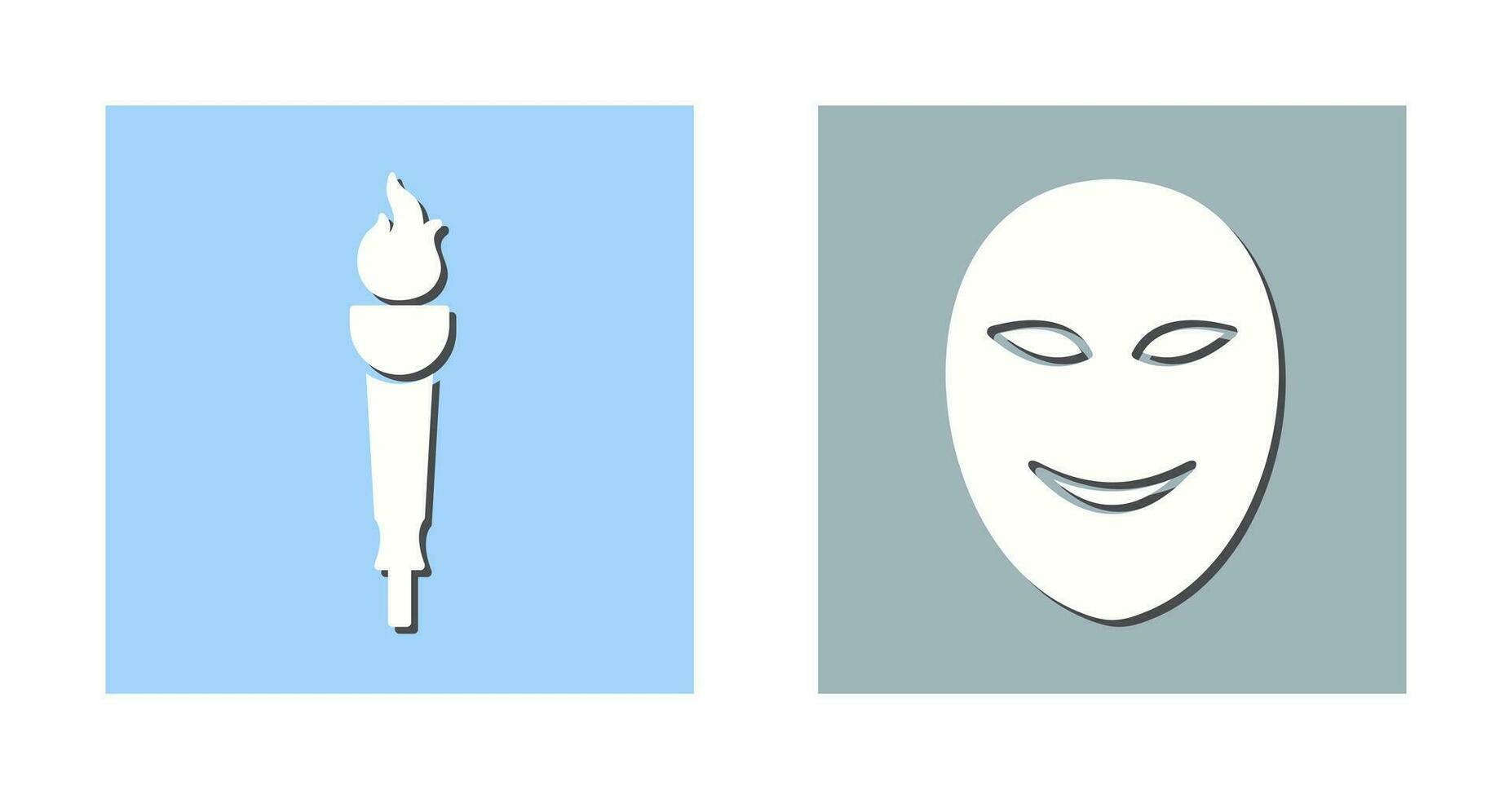 Museum Torch and Ancient Icon vector