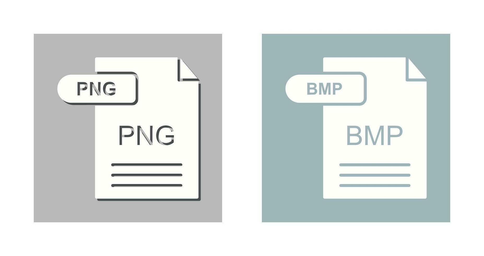 PNG and BMP Icon vector