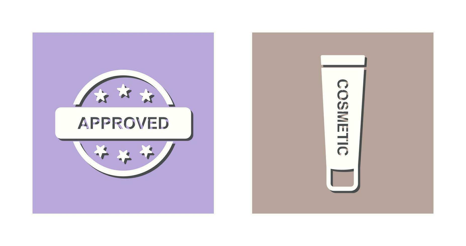 Approved and Creem Icon vector