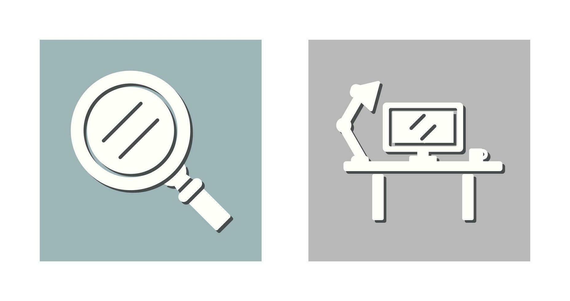 Search and Workspace Icon vector