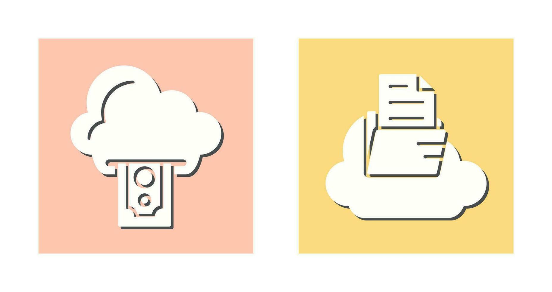 nube informática y nube icono vector