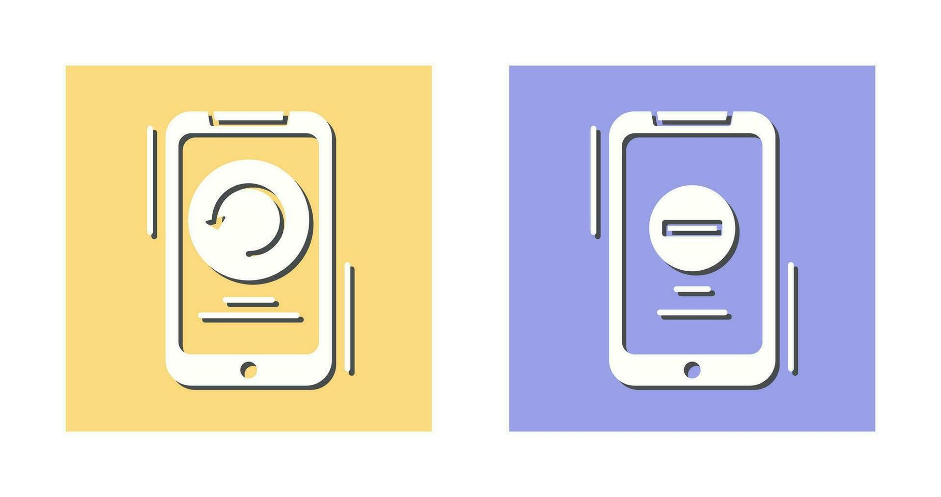 Restart and Remove Icon vector