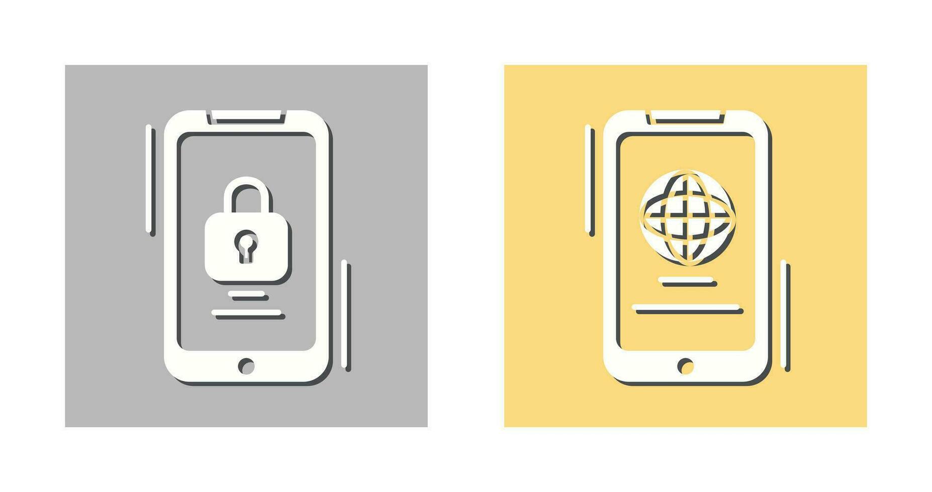 Browser and Lock Icon vector