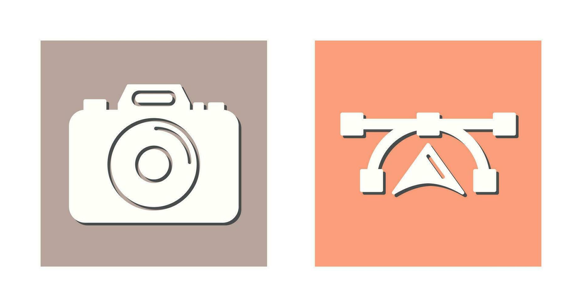 Camera and Vectors Icon