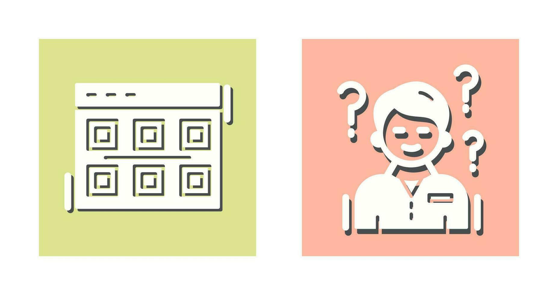 Layout and Confuse Icon vector