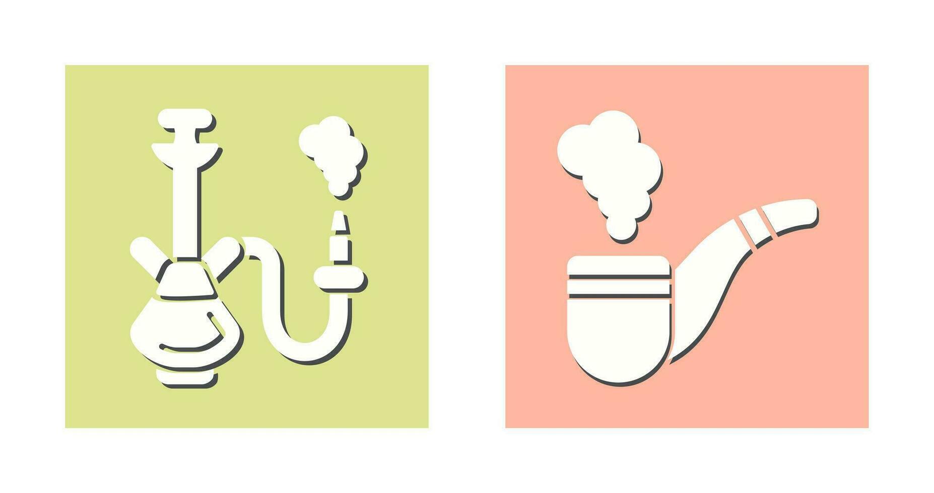 Hookah and Smoke Pipe Icon vector