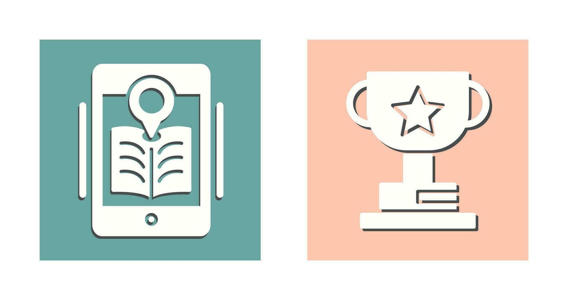 Library and Prize Icon vector