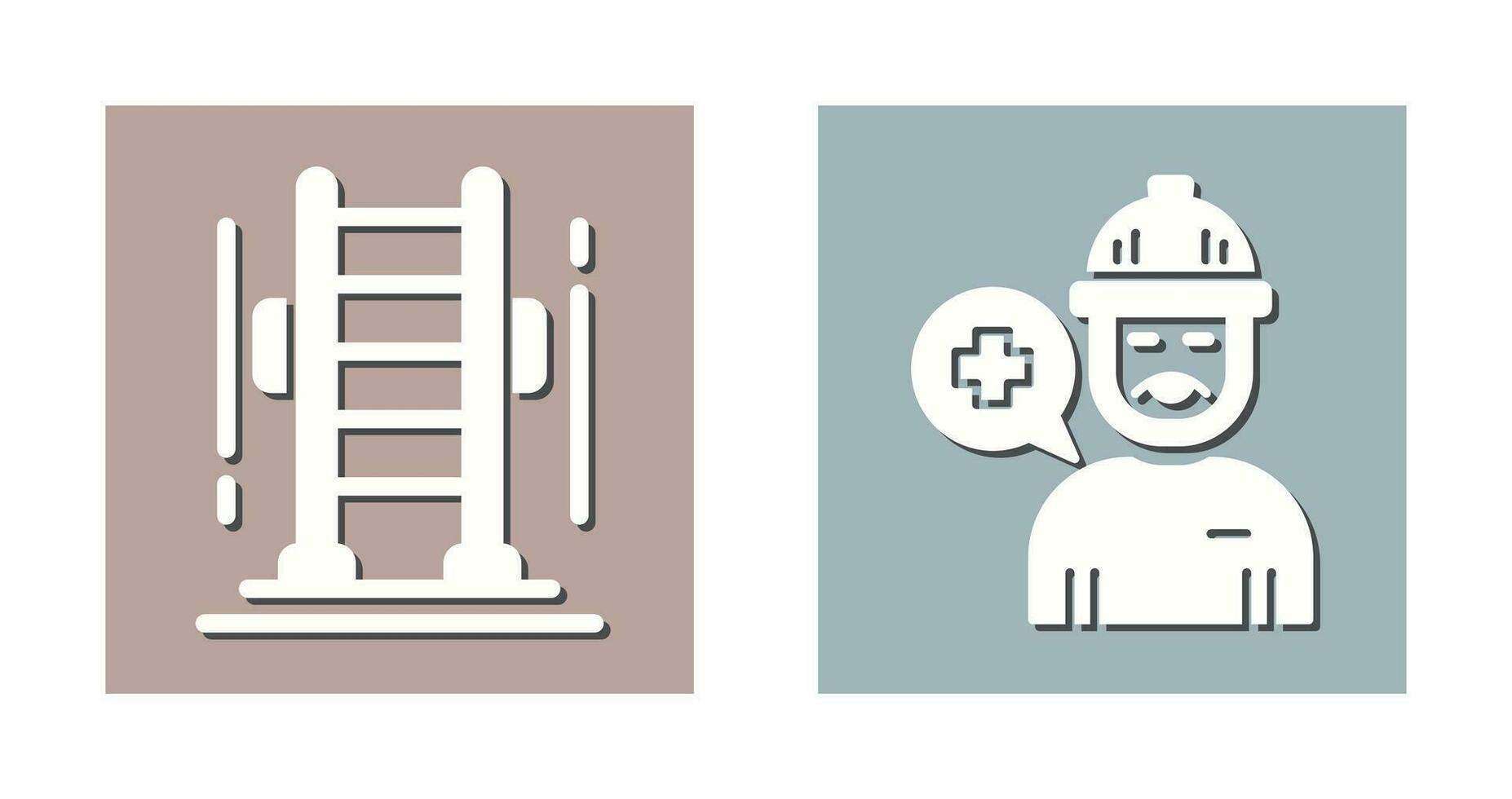 Ladder and Support Icon vector