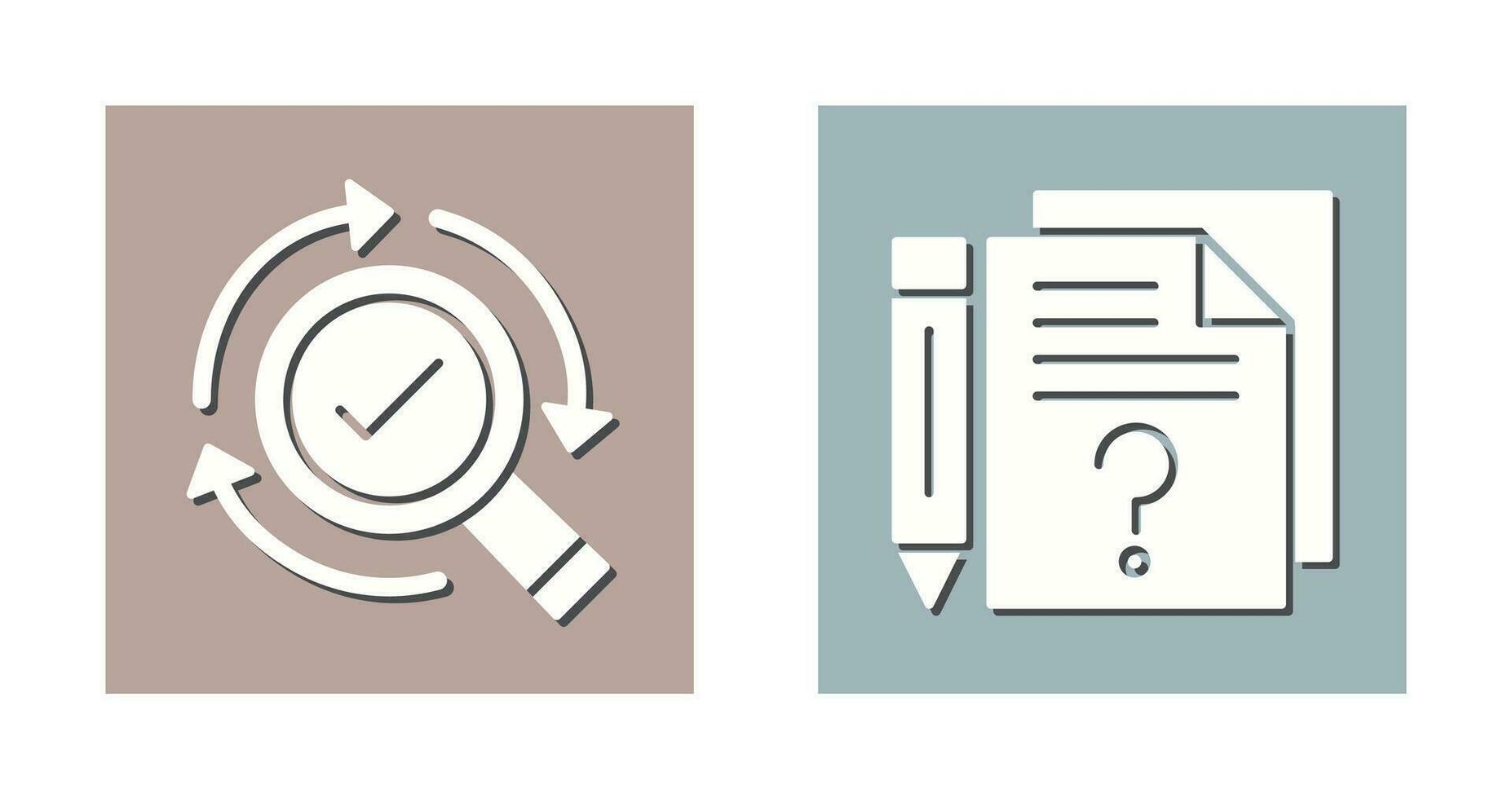 Research and Question Icon vector