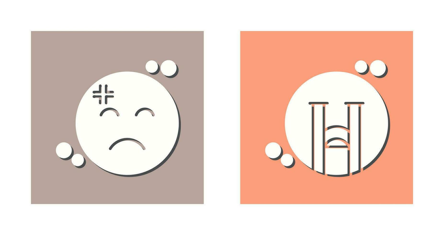 Dissapointment and Crying Icon vector