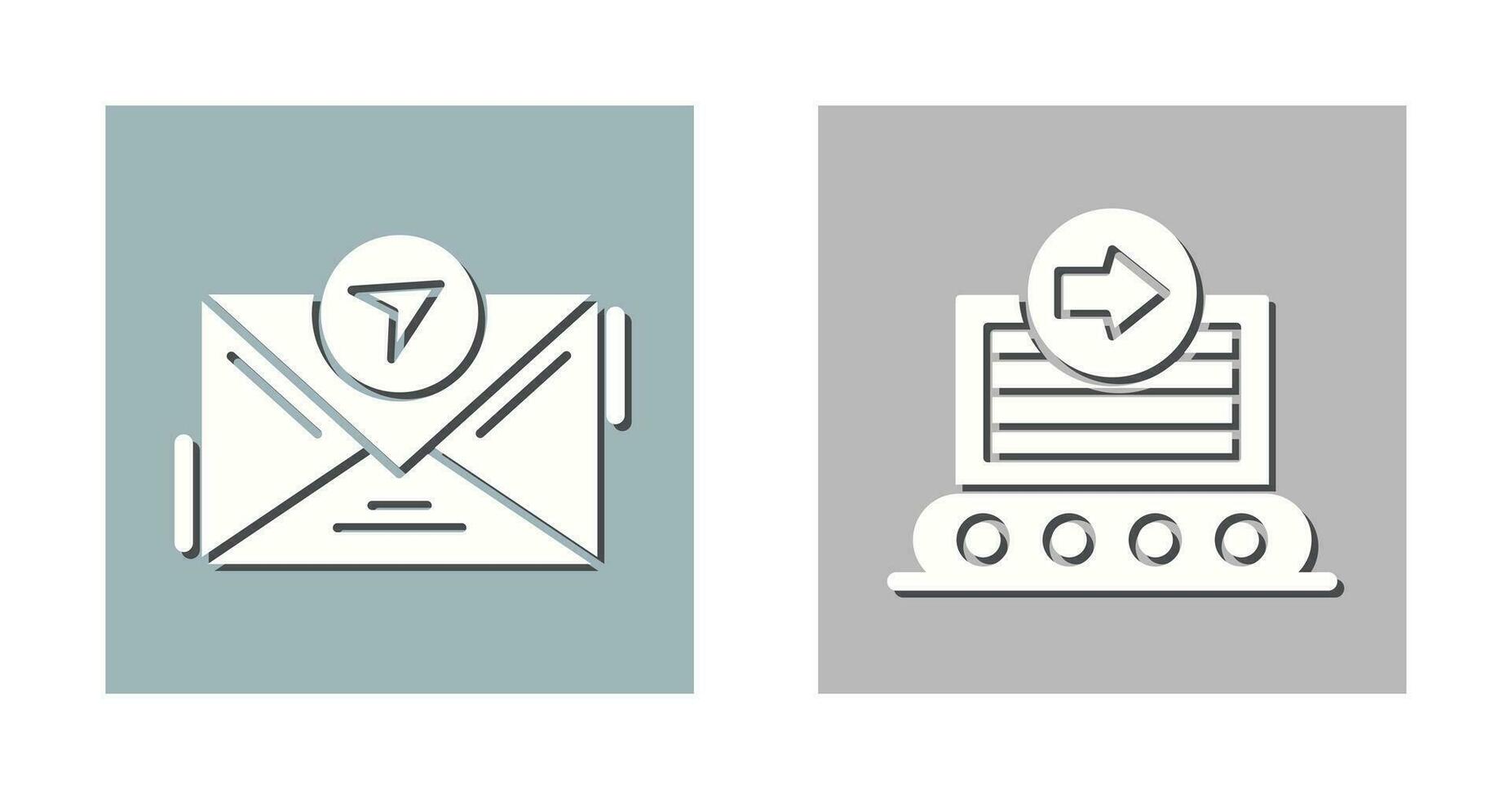 message and container Icon vector