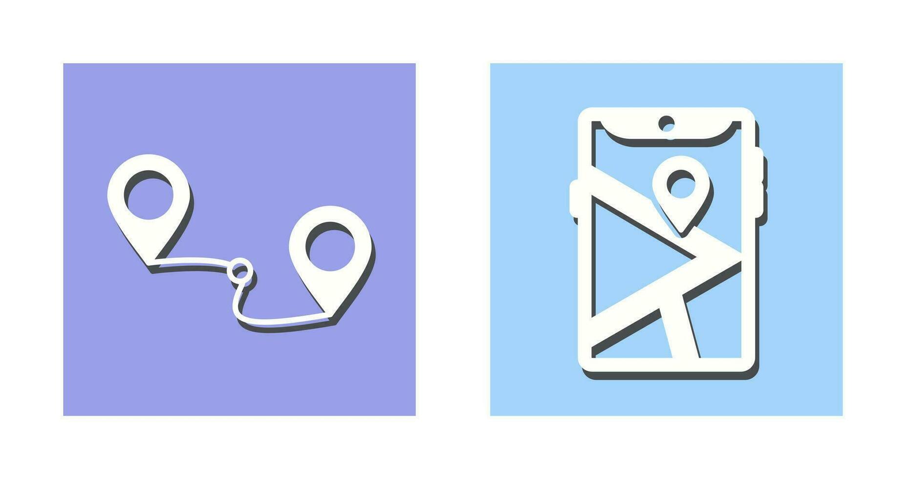 Route and Gps Icon vector