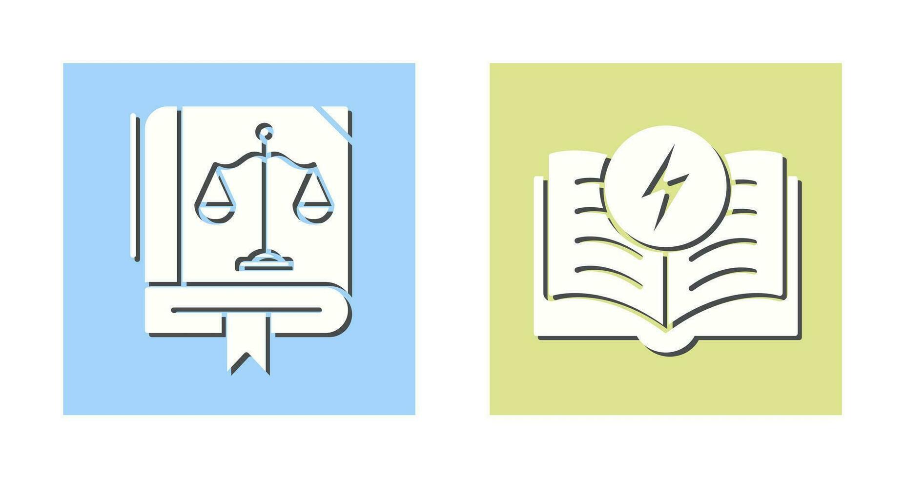 Law and Electricity Icon vector