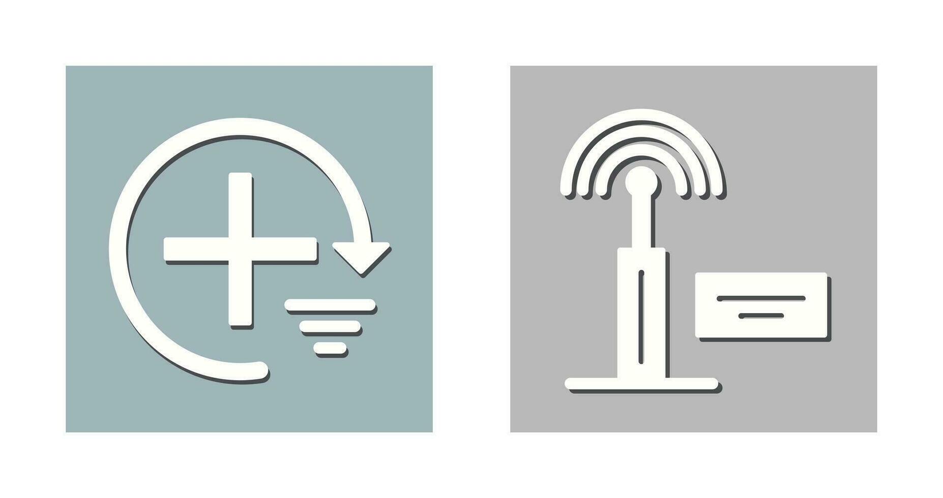 Add and Signal Icon vector