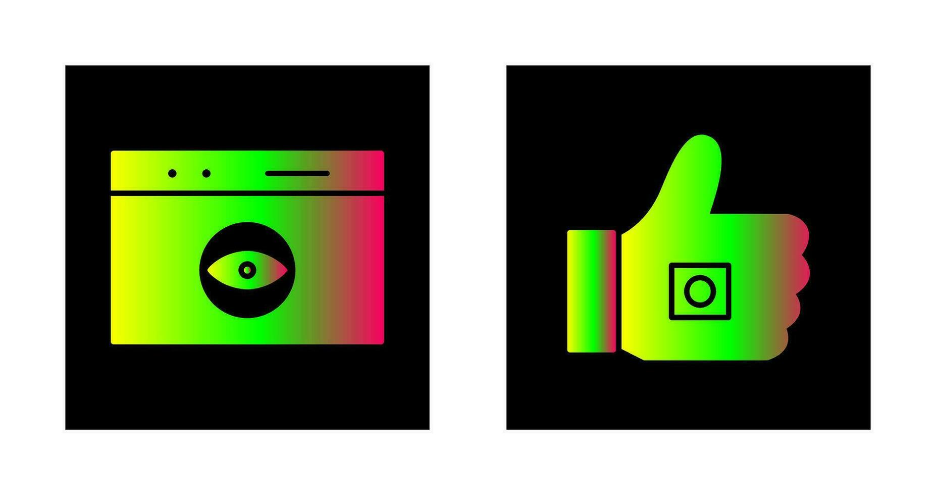 like marketing and web visibility Icon vector