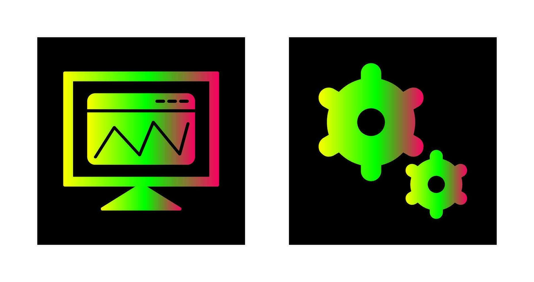 web analysis and preferences Icon vector