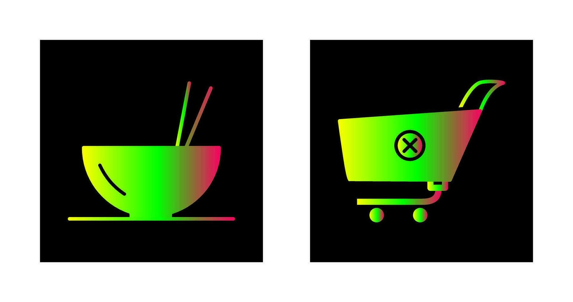food and cancel order Icon vector
