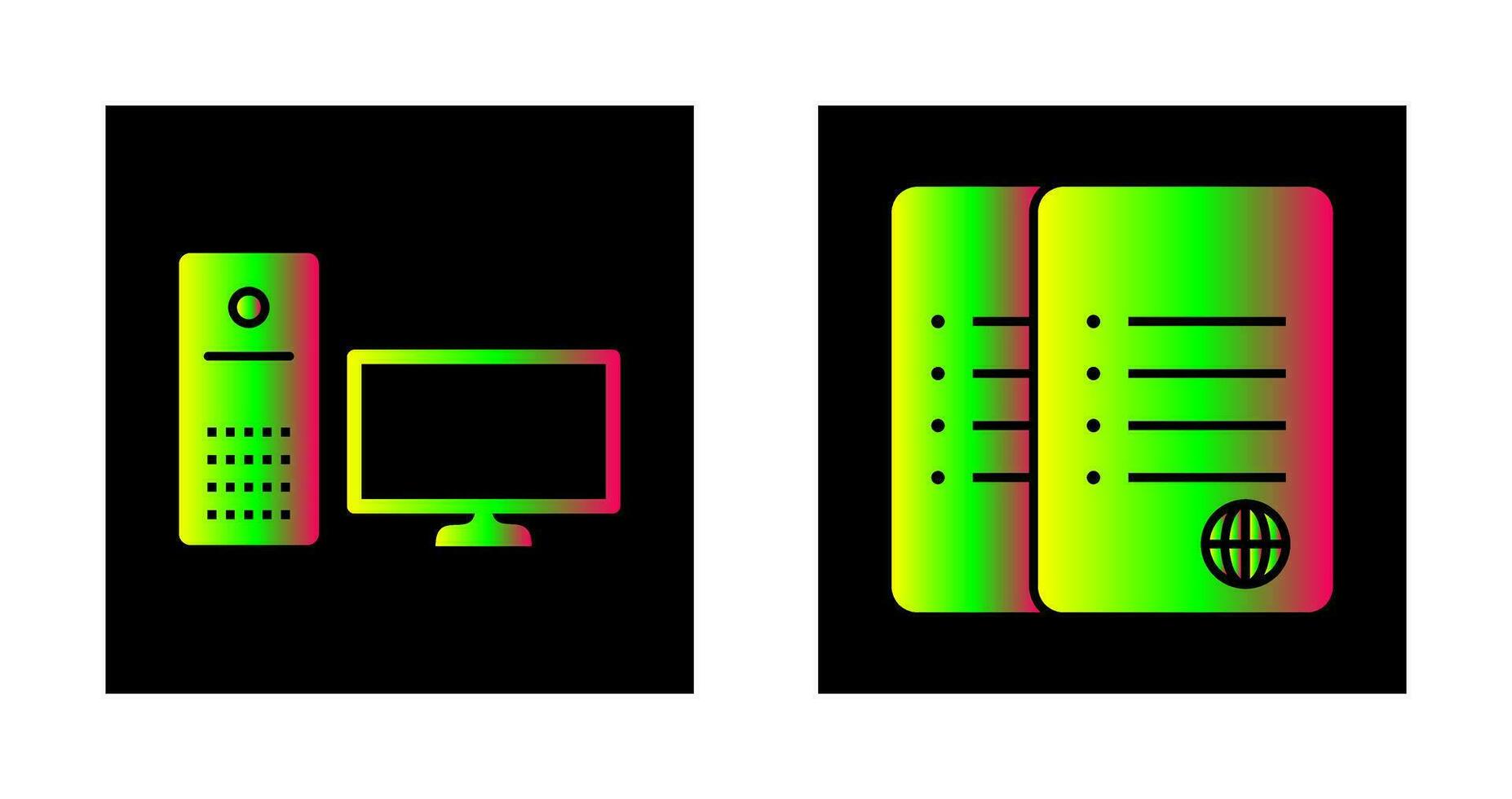 computer and corrupted data  Icon vector