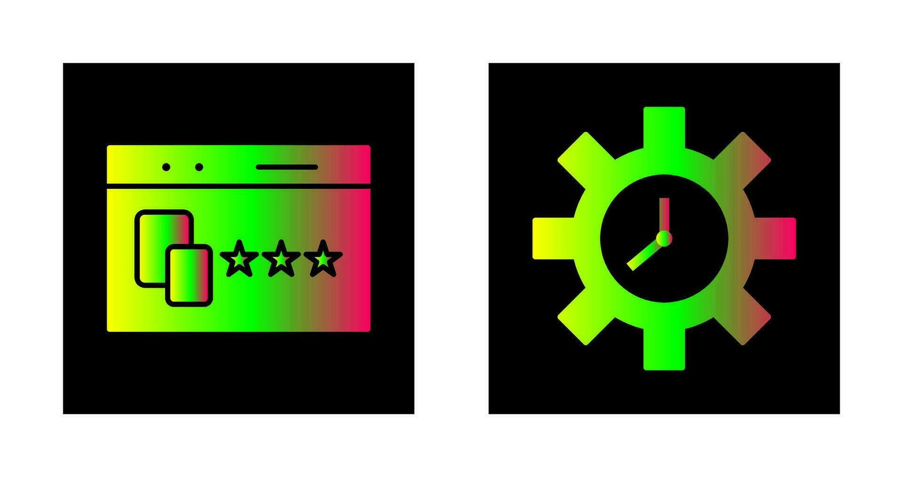 Website Promotion and Time Optimization Icon vector