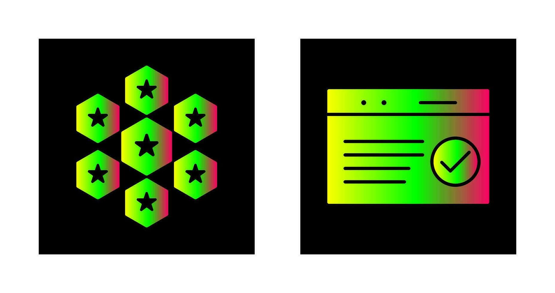 reputaion management and qc passed  Icon vector