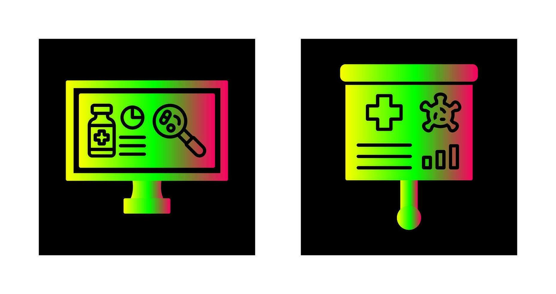 Research and Preesentation Icon vector