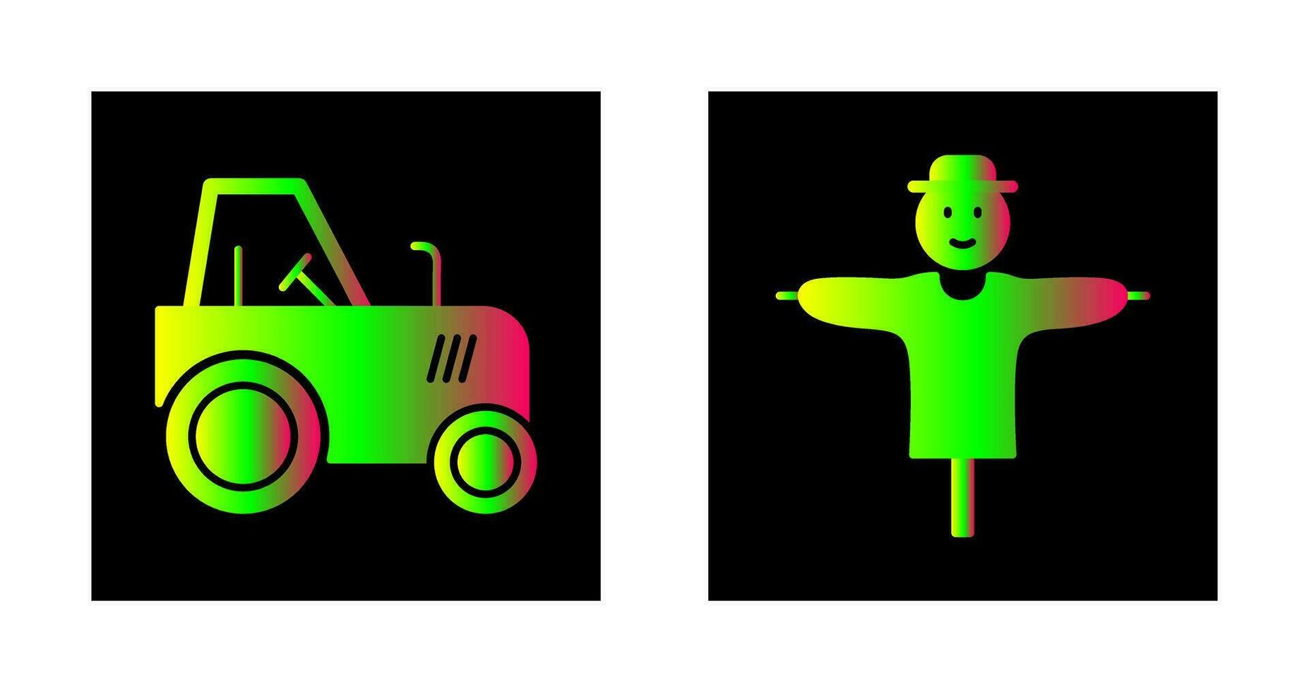 Tractor and Farming Icon vector