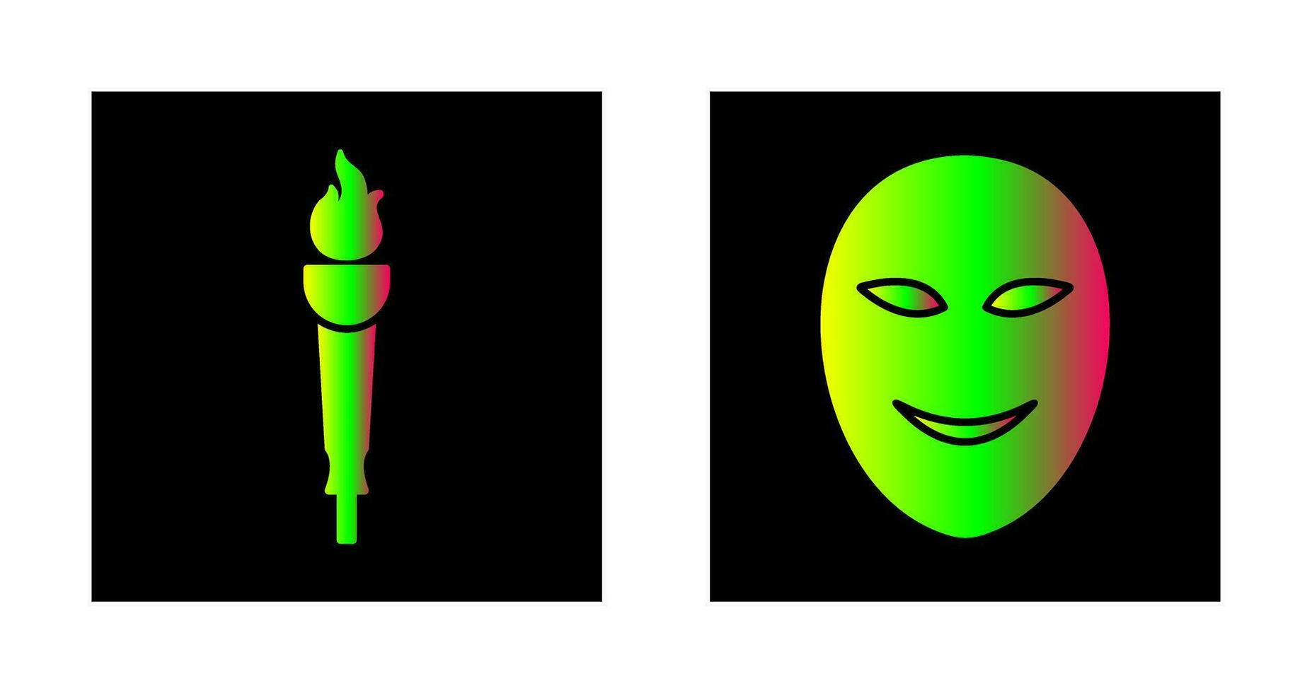 Museum Torch and Ancient Icon vector