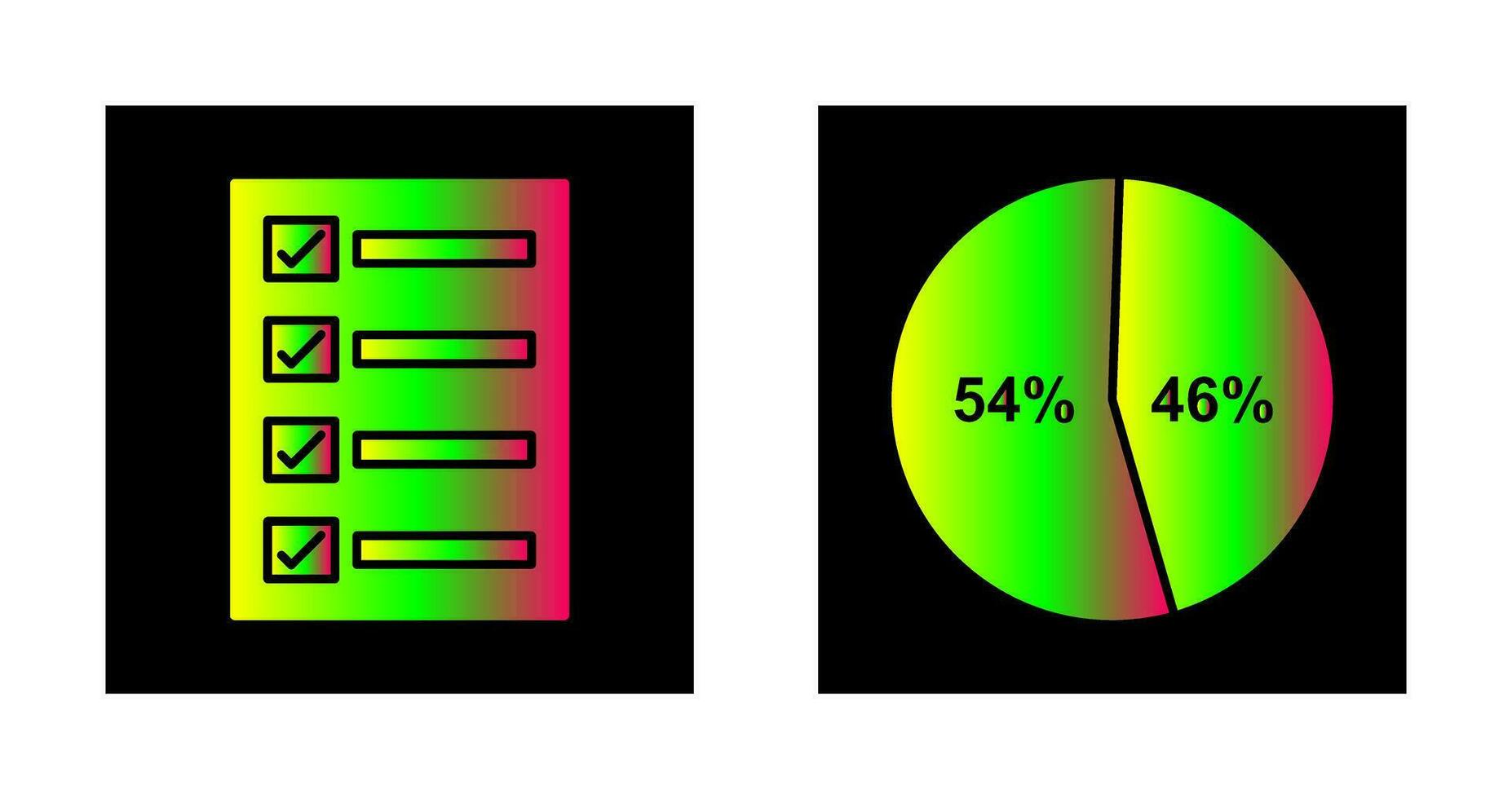 Filling Ballot Paper and diagram Icon vector