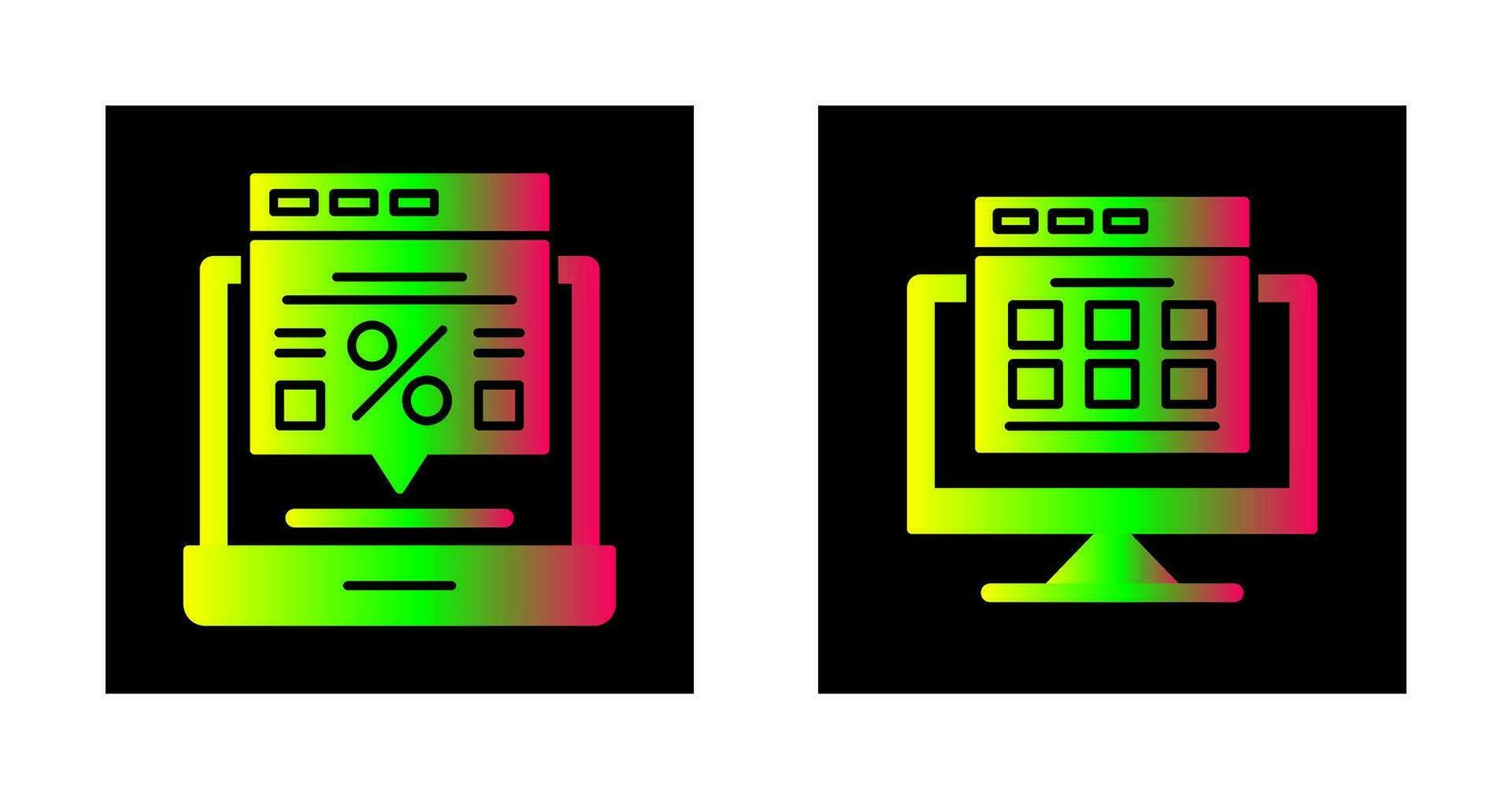 Online Discount and Select Product Icon vector