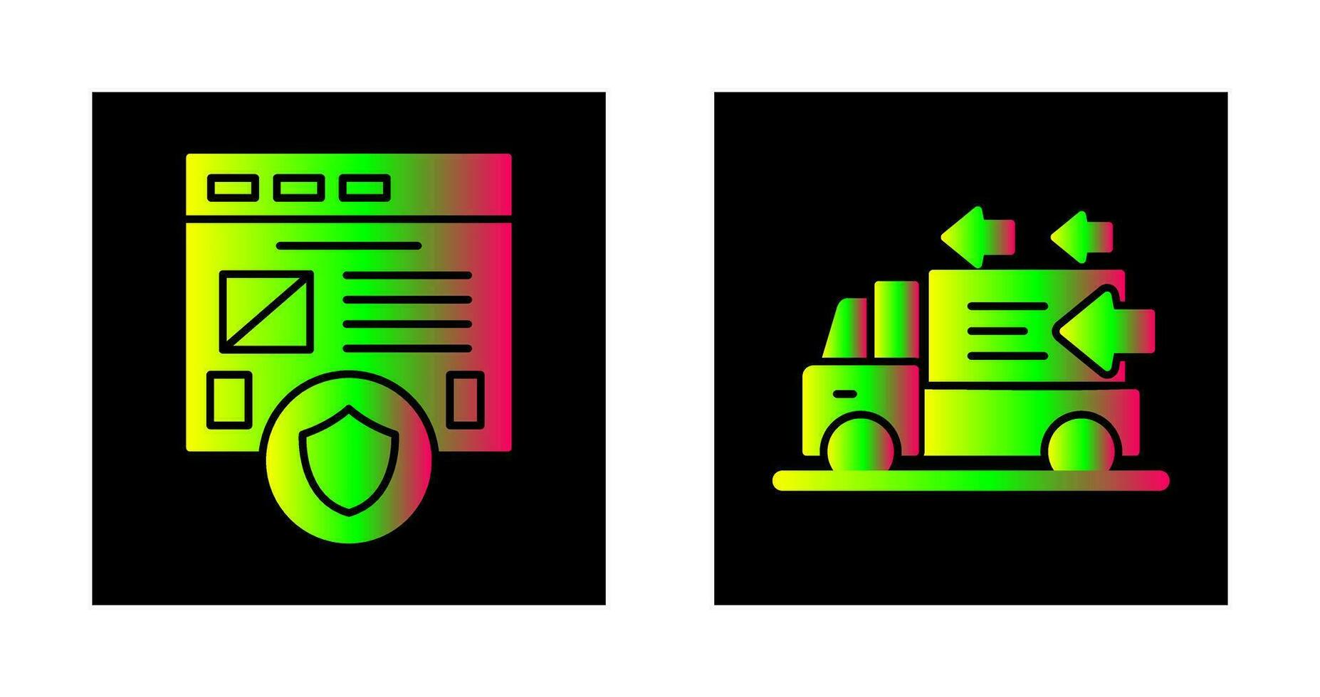 Secure and Order Return Icon vector