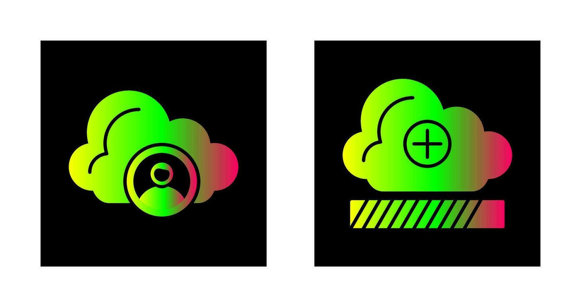 Avatar and Loading Icon vector