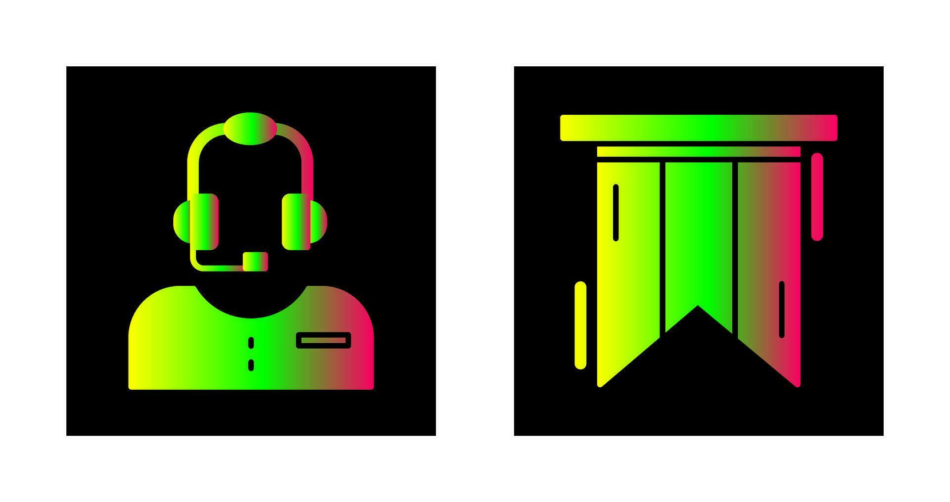 Customer Service and Bookmark Icon 32785137 Vector Art at Vecteezy