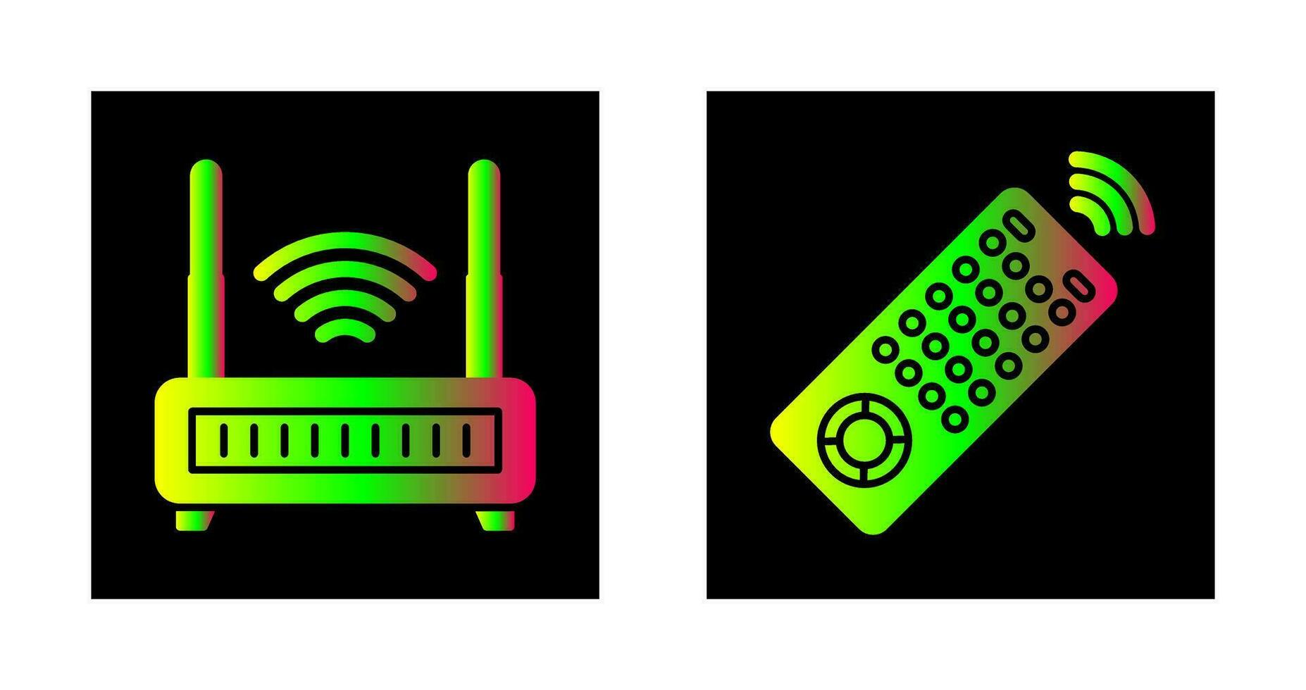 Remote and Antina Icon vector