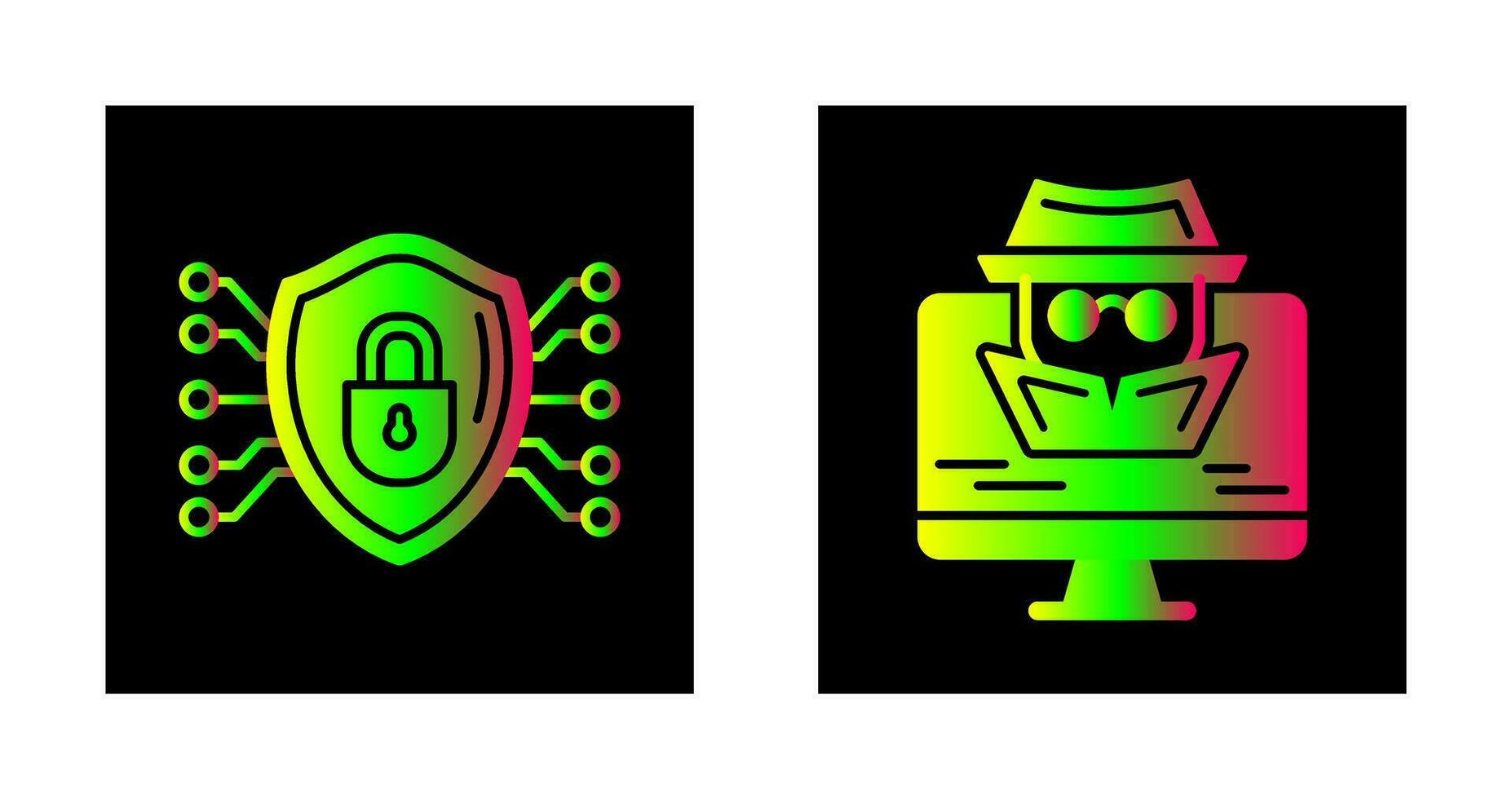 Protection and Spyware Icon vector