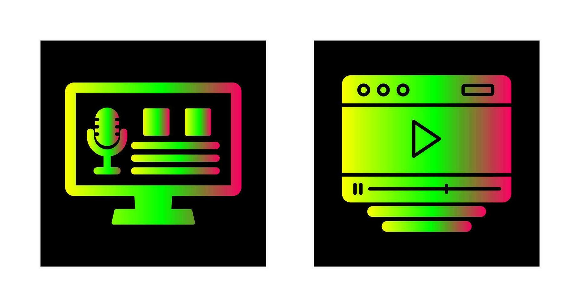 Podcast and Internet Icon vector