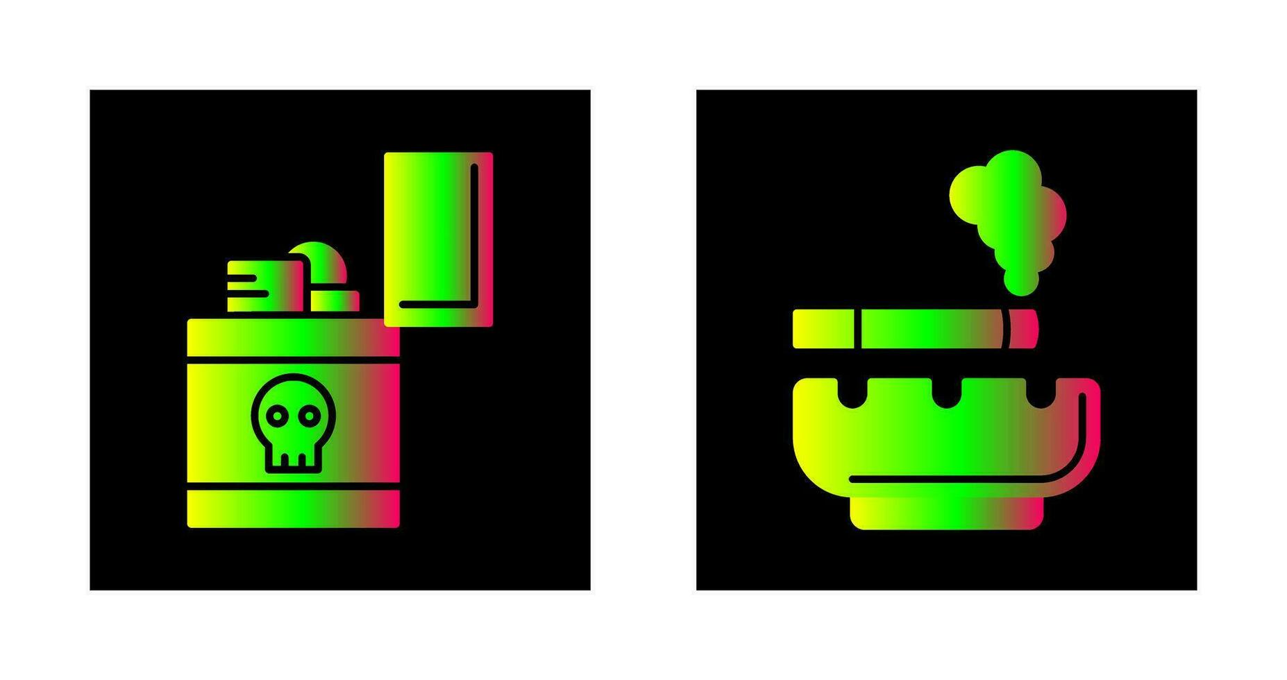 Zippo and Cigarette Icon vector