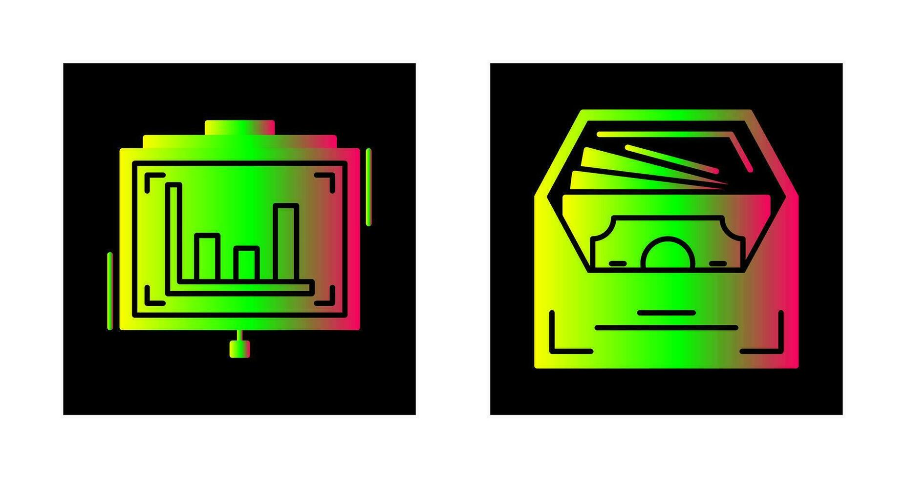 Presentation and Salary Icon vector
