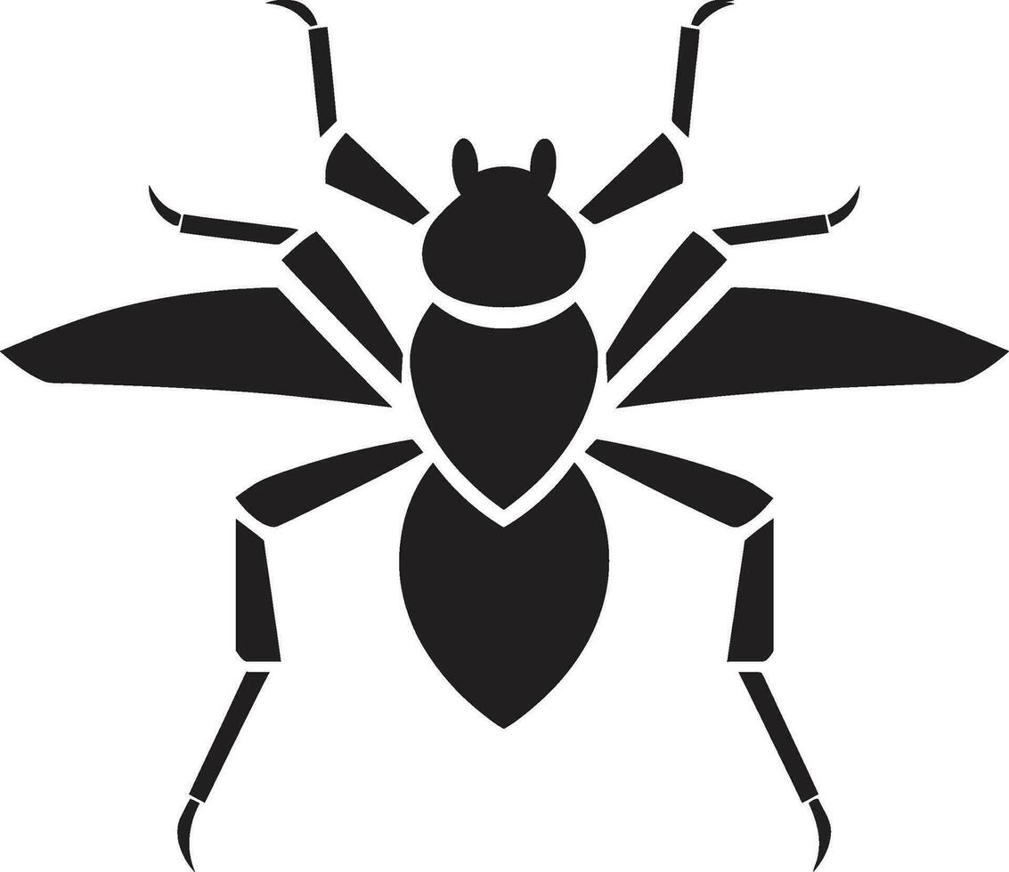 Simplicity Speaks Volumes Black Ant Vector Design Elegance in Black Vector Art Ant Logo